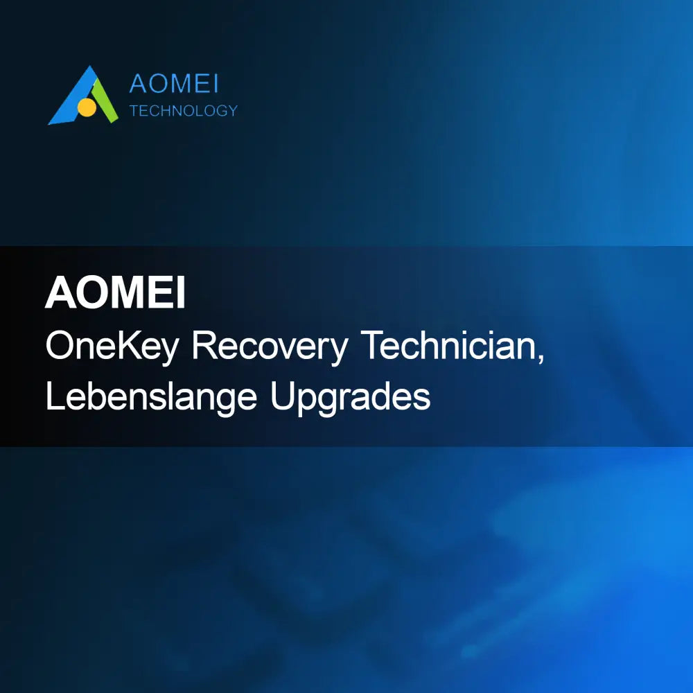 AOMEI OneKey Recovery Technician, пожизнени ъпгрейди
