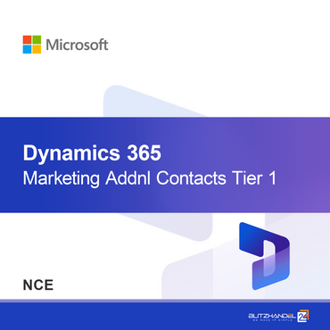 Dynamics 365 Marketing Допълнителни контакти Ниво 1 (NCE)