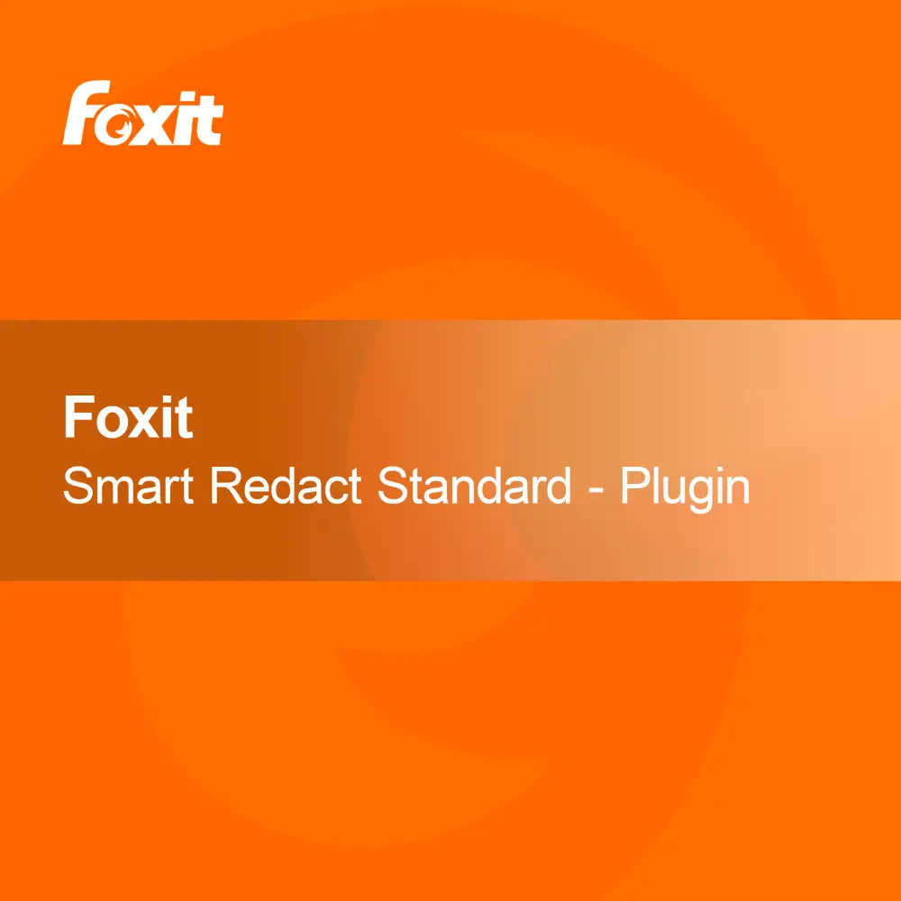Foxit Smart Redact Standard - плъгин