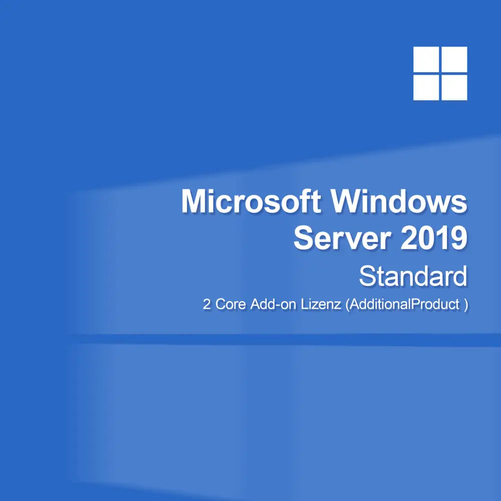 Microsoft Windows Server 2019 Standard - 2 Core добавъчен лиценз (AdditionalProduct )