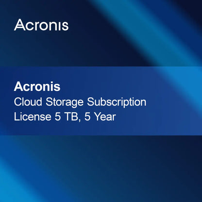 Лиценз за абонамент за Acronis Cloud Storage 5 TB, 5 години