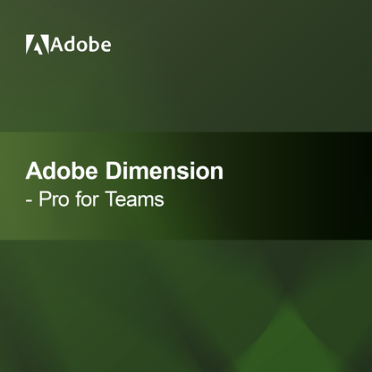 Adobe Dimension - Pro за екипи