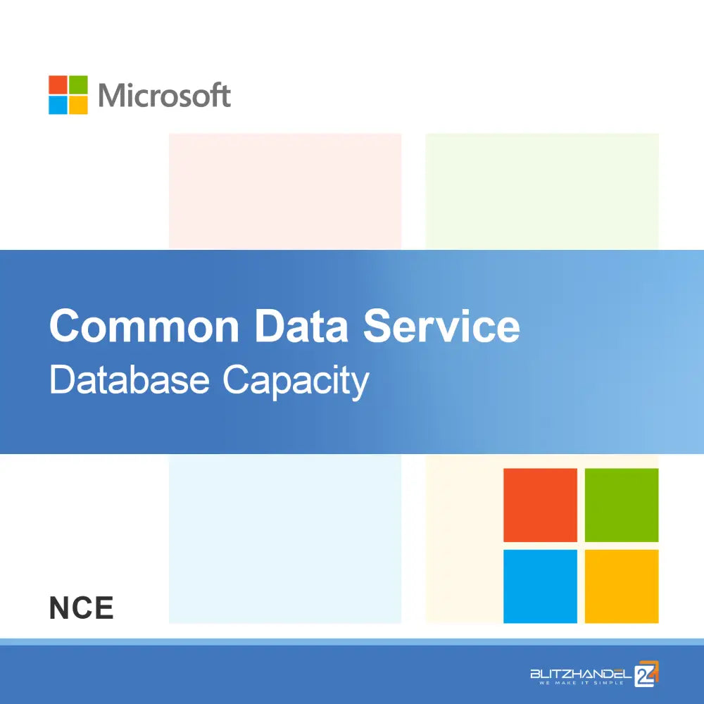 Капацитет на база данни на Common Data Service (NCE)