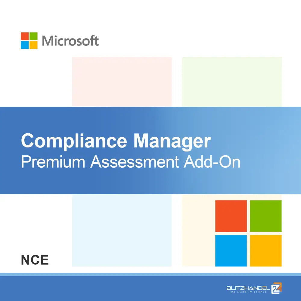Допълнение за премиум оценка на Compliance Manager (NCE)