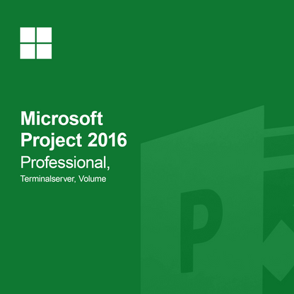 Microsoft Project 2016 Professional, Terminalserver, Обемна лицензия