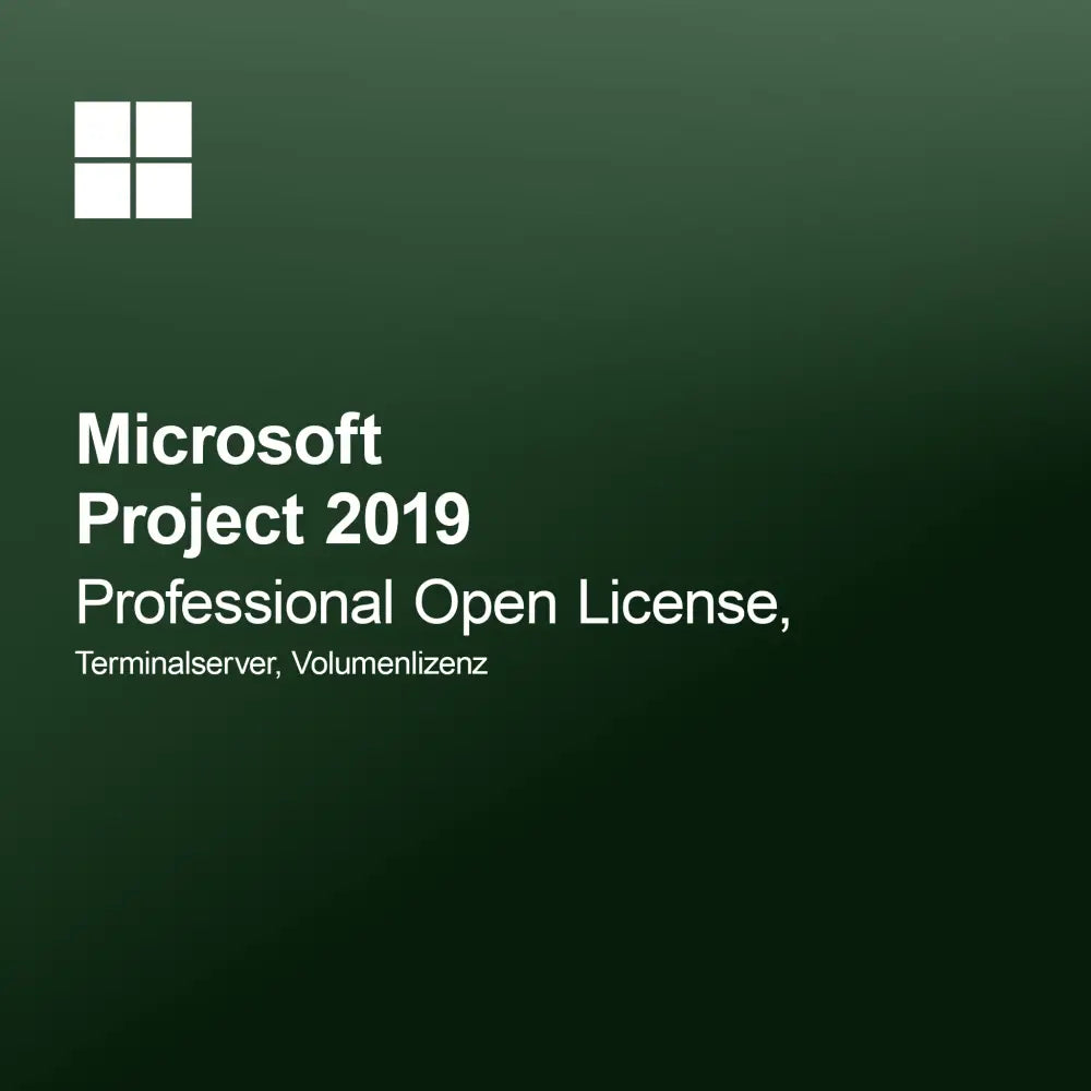 Microsoft Project 2019 Professional Open License, Terminalserver, обемна лицензия