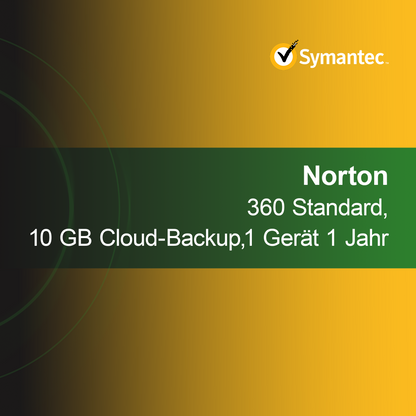 Norton 360 Standard, 10 GB облачно архивиране, 1 устройство 1 година