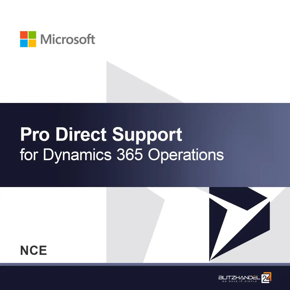 Професионална директна поддръжка за Dynamics 365 Operations (NCE)